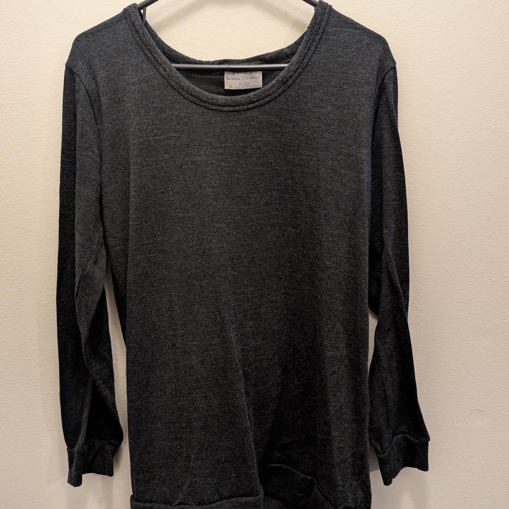 Bobbie Brooks Charcoal Knit Sweater
